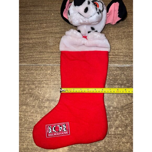 Vintage Disney 101 Dalmatians 3D Plush Dog Christmas Stocking 90s Disneyana #2 - Picture 6 of 7